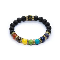 Bracelet 7 Chakras Symboles Zen