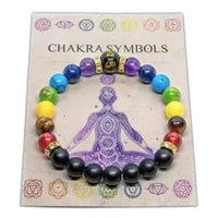 Bracelet 7 Chakras Symboles Zen