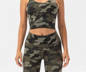 Brassière Sport Camouflage | Yogaova