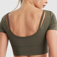 Brassière Sport Manches Courtes | Yogaova