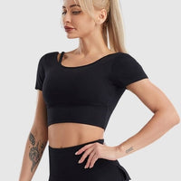 Brassière Sport Manches Courtes | Yogaova