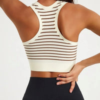 Brassière Sport Rayures Dos Nageur | Yogaova
