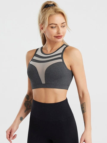 Brassière Sport Transparence Maille | Yogaova