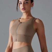 Brassière Sport Zippée Maintien Fort - Suprem | Yogaova