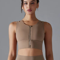 Brassière Sport Zippée Maintien Fort - Suprem | Yogaova