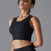 Brassière Sport Zippée Maintien Fort - Suprem | Yogaova