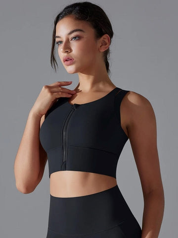 Brassière Sport Zippée Maintien Fort - Suprem | Yogaova