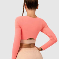 Brassière Sport Zippée Manches Longues | Yogaova