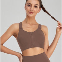 Brassière Sport Zippée Réglable | Yogaova