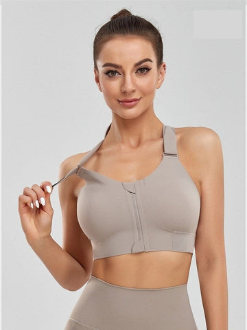 Brassière Sport Zippée Réglable | Yogaova