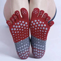 Chaussettes de Yoga 5 Doigts Antidérapantes