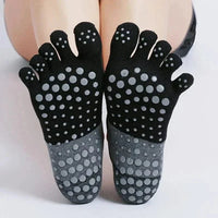Chaussettes de Yoga 5 Doigts Antidérapantes