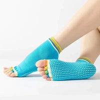 Chaussettes de Yoga 5 Doigts Colorées