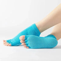 Chaussettes de Yoga 5 Doigts Colorées