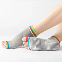Chaussettes de Yoga 5 Doigts Colorées
