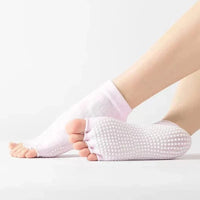 Chaussettes de Yoga 5 Doigts Colorées