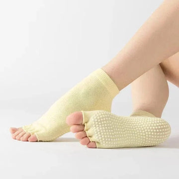 Chaussettes de Yoga 5 Doigts Colorées