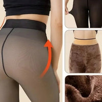 Collant Polaire Transparent | Yogaova