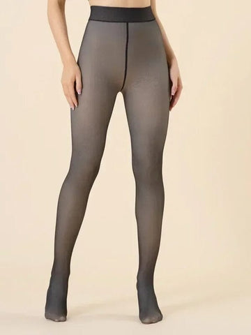Collant Polaire Transparent | Yogaova