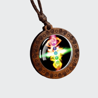 Collier 7 Chakras Pendentif Zen