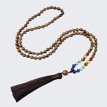 Collier 7 Chakras Pierre de Vie Perles 6mm