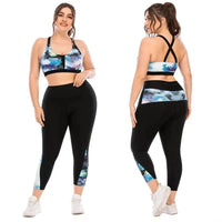 Combinaison de Yoga Grande Taille à Motifs