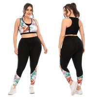 Combinaison de Yoga Grande Taille à Motifs