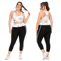 Combinaison de Yoga Grande Taille à Motifs