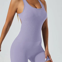 Combinaison Short Dos Nu Sport | Yogaova