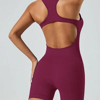 Combinaison Short Dos Nu Sport | Yogaova