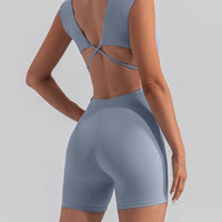 Combinaison Sport Bretelles Croisées | Yogaova