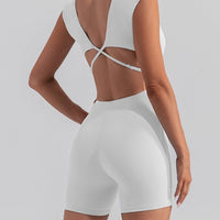 Combinaison Sport Bretelles Croisées | Yogaova