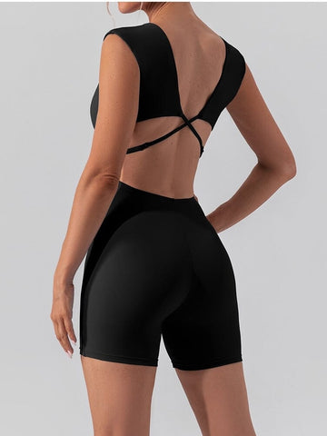 Combinaison Sport Bretelles Croisées | Yogaova