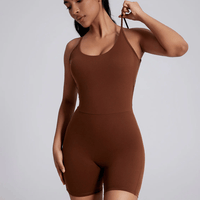 Combinaison Sport Courte Femme | Yogaova