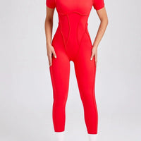 Combinaison Sport Manches Courtes Fitness Yoka - 2025 | Yogaova