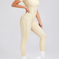 Combinaison Sport Manches Courtes Fitness Yoka - 2025 | Yogaova