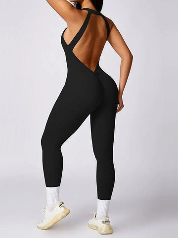 Combinaison Sport Sans Manche Dos Nu - PowerStride | Yogaova