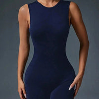 combinaison yoga femme bleu