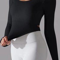 Crop Top Fitness Manches Longues | Yogaova