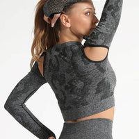 Crop top Sport Camouflage Maille | Yogaova