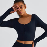 Crop Top Sport Côtelé | Yogaova