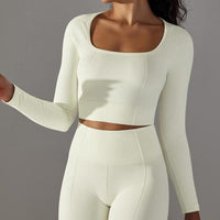 Crop Top Sport Manches Longues Fitness | Yogaova
