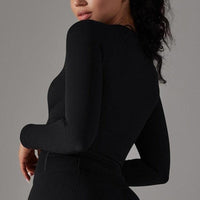 Crop Top Sport Manches Longues Fitness | Yogaova