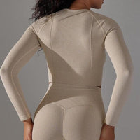 Crop Top Sport Manches Longues Fitness | Yogaova