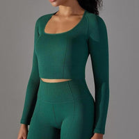 Crop Top Sport Manches Longues Fitness | Yogaova