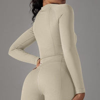 Crop Top Sport Manches Longues Fitness | Yogaova