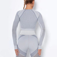 Crop Top Sport Manches Longues Respirant | Yogaova