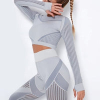 Crop Top Sport Manches Longues Respirant | Yogaova
