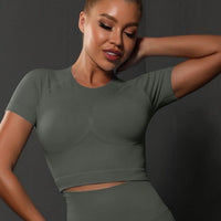Crop Top Sport Push Up | Yogaova
