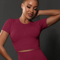 Crop Top Sport Push Up | Yogaova